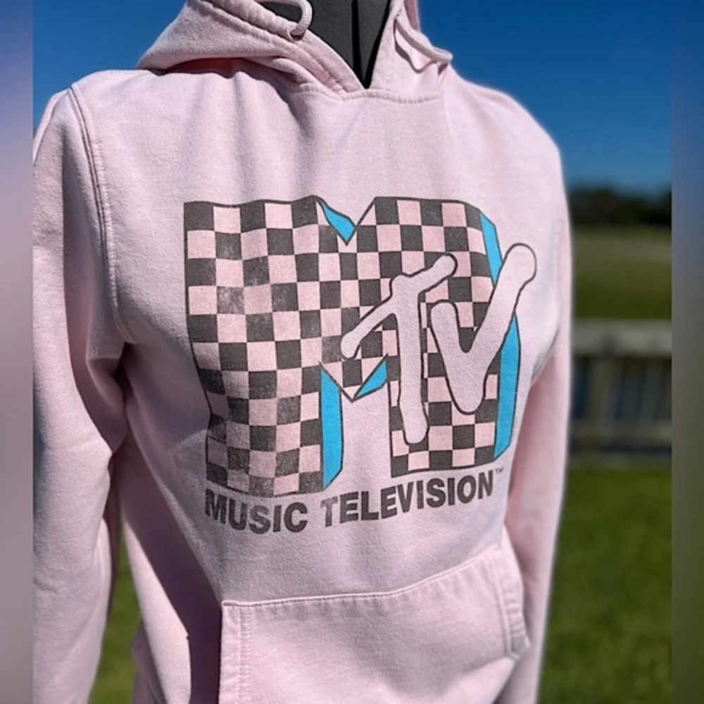 ✨EUC✨ Old Navy Pink MTV Hoodie - Womens Size Medium. - Picture 3 of 4